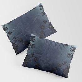 Palm Trees, Night Sky, Stars, Moon Pillow Sham