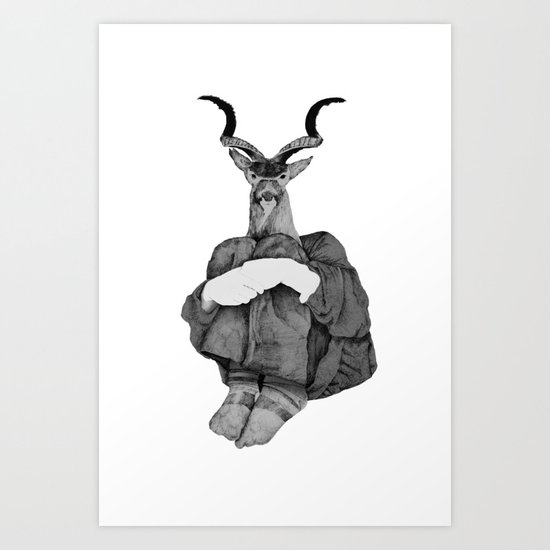 John (B&W) Art Print