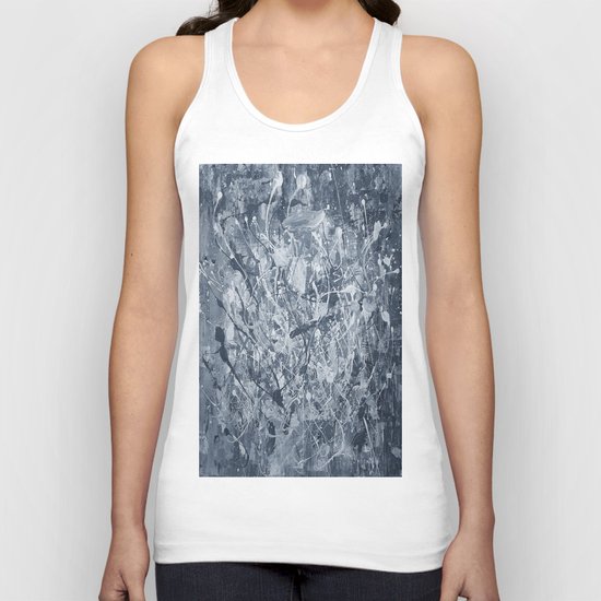 Abstract black painting Unisex Tank Top