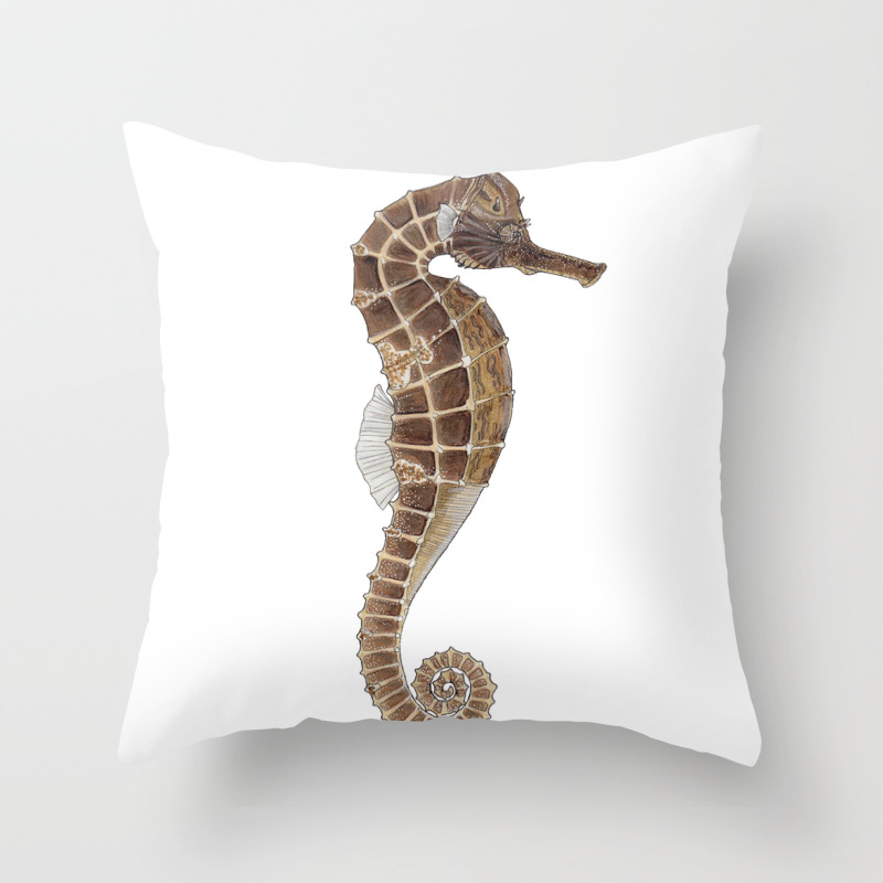Seahorse Throw Pillow By Britneydrumheller Society6