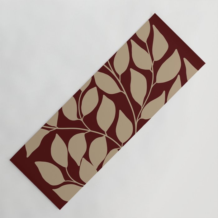 Vintage leaves 5 Yoga Mat