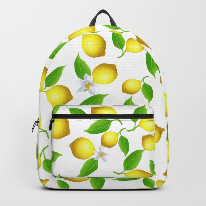 Lemon pattern Backpack