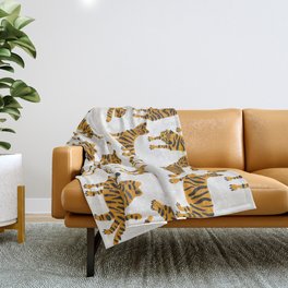 Tiger Collection – Orange Palette Throw Blanket