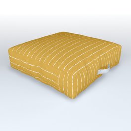 Lines (Mustard Yellow) Outdoor Floor Cushion