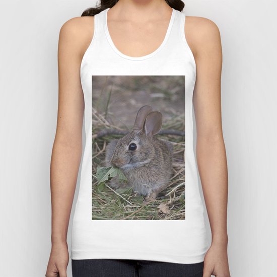Tiny Garden Bunny Unisex Tank Top