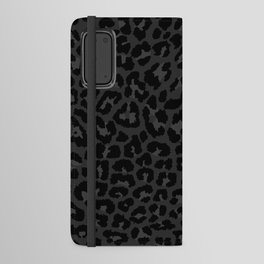 Dark abstract leopard print Android Wallet Case