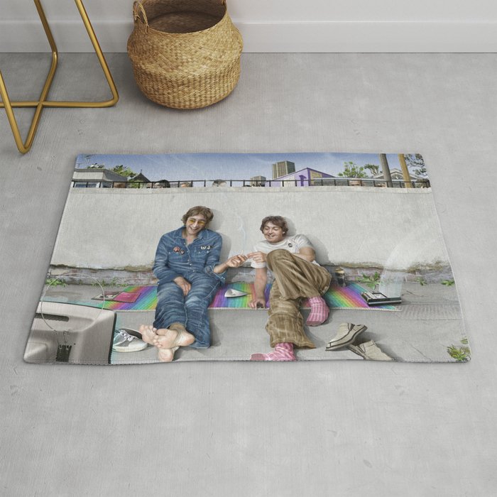 John and Paul get away from it all Rug