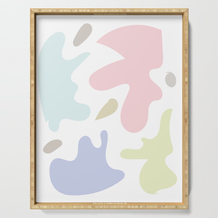 5  Abstract Shapes Pastel Background 220729 Valourine Design Serving Tray