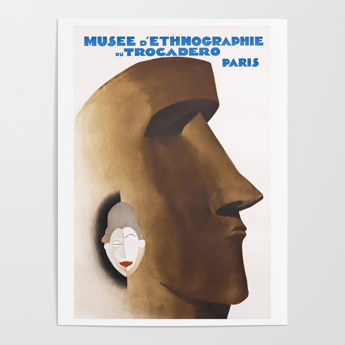Musee d'Ethnographie du Trocodero, 1930 Poster