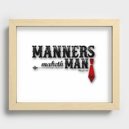 Manners Maketh Man Recessed Framed Print
