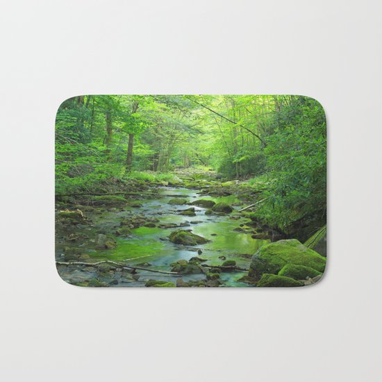 Rocky Forest Creek Bath Mat
