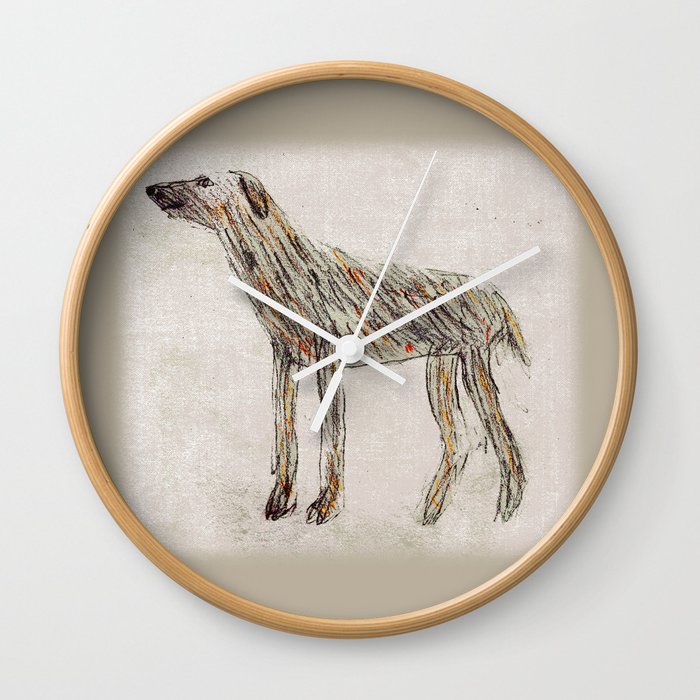 Paddy the Wolfhound Wall Clock