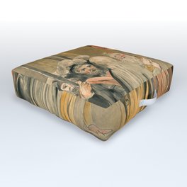 William Blake "Sealing the Stone and Setting a Watch" Outdoor Floor Cushion | Sealing, Settingawatch, Watch, Williamblake, Drawing, Stone, Blake, Romanticism 