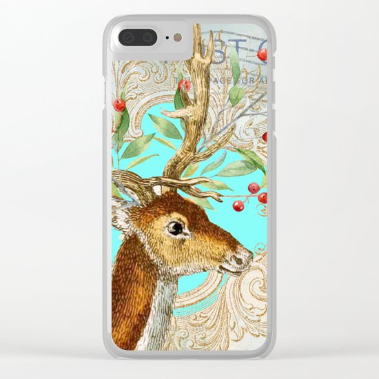 Winter animal #12 Clear iPhone Case