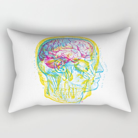 Anatomy Skull Rectangular Pillow