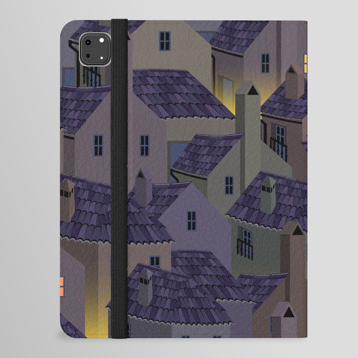 roofs of the old city at night iPad Folio Case