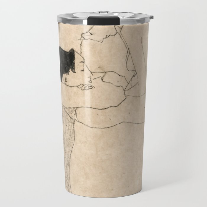 Egon Schiele "Lovers" Travel Mug