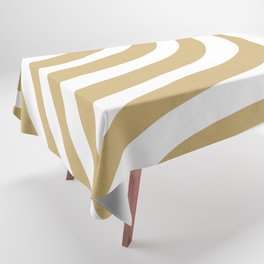 Luxe Gold Stripes Tablecloth