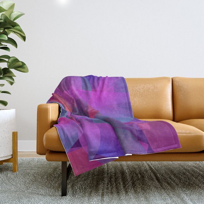 Abstract cube Throw Blanket