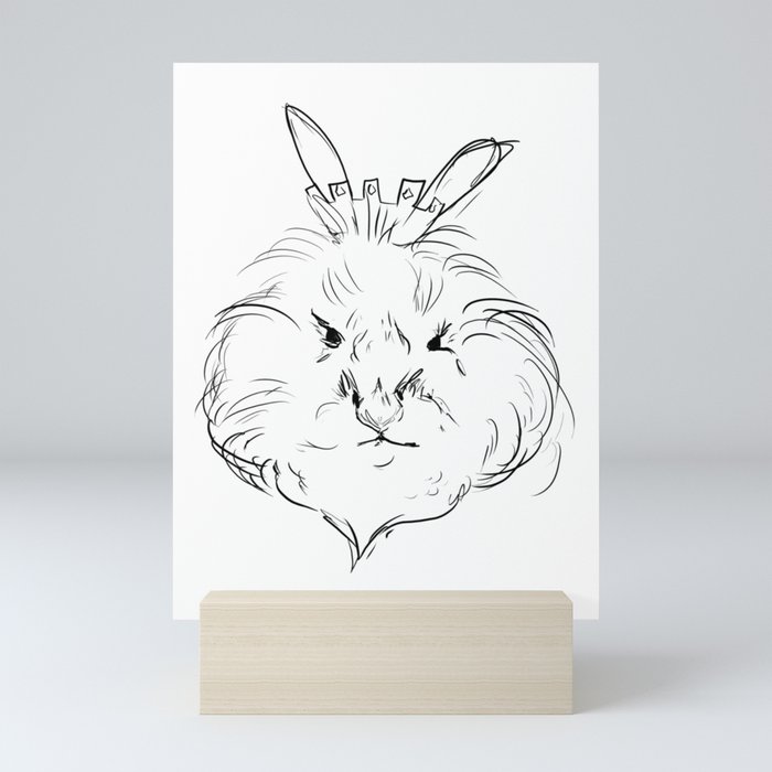 Royal Bunny Mini Art Print