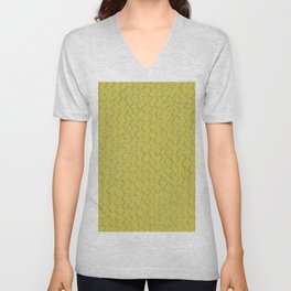 Squiggles In The Sun - Lime and Avocado Green V Neck T Shirt