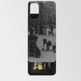 Atget, Women and children in luxembourg garden Android Card Case