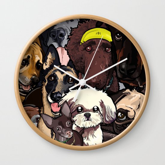 Dogs. Wall Clock