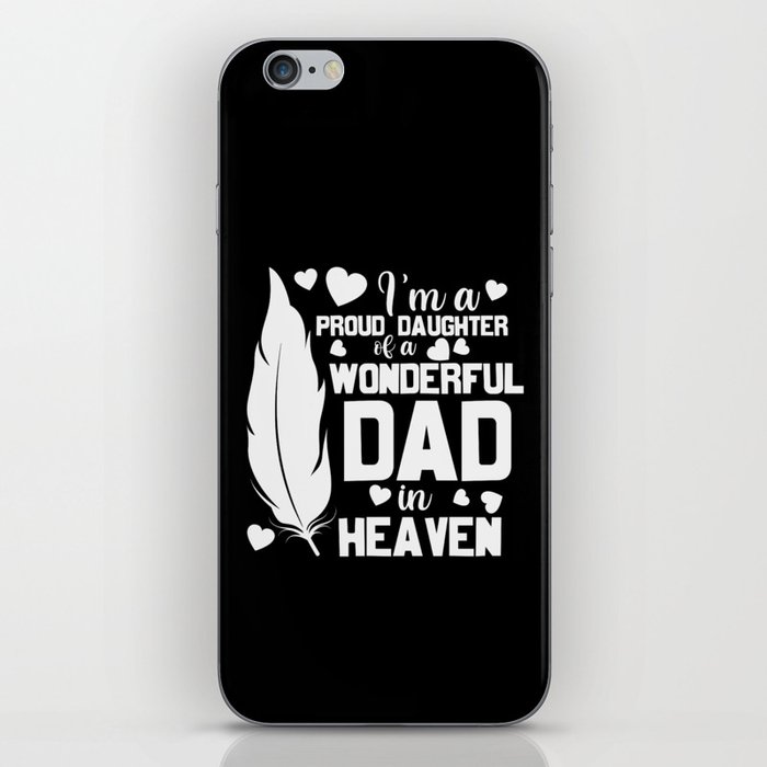 Daughter Of A Dad In Heaven iPhone Skin