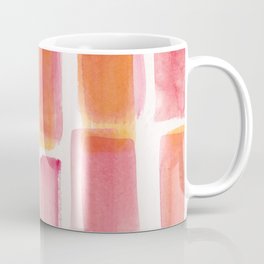 Pink Orange Watercolour Patterns | 190129 Abstract Art Watercolour Coffee Mug