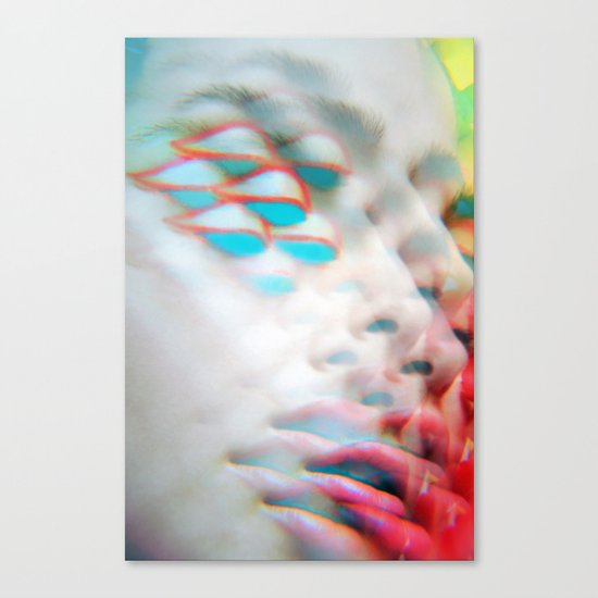 Electric Vision Blue Eyes Canvas Print