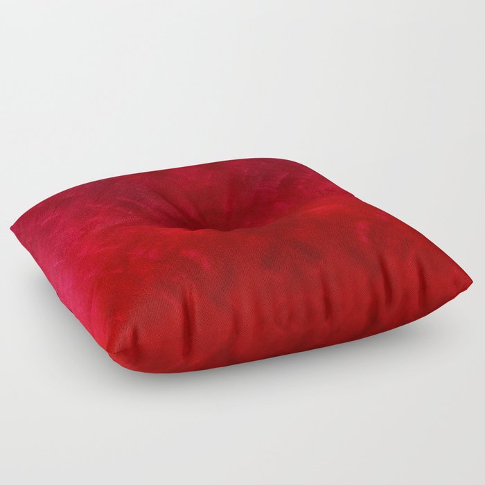 rich red Floor Pillow