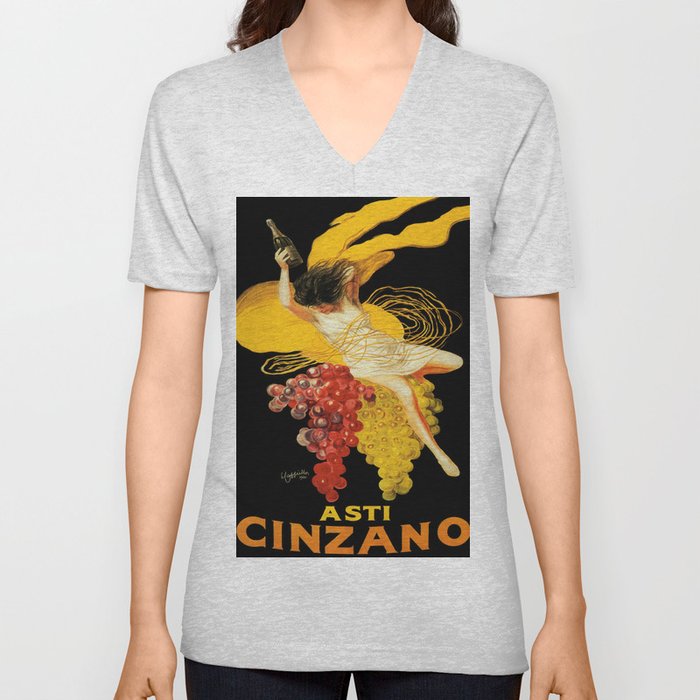 Vintage poster - Asti Cinzano V Neck T Shirt