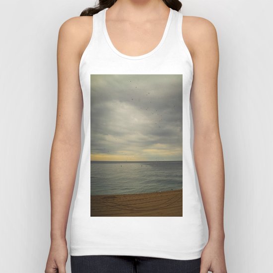Barcelona beach Unisex Tank Top