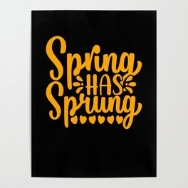 Spring Flowers Lenz Bloom Sun Summer Poster