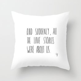 Love Story Throw Pillow