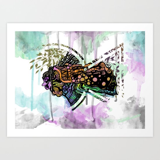 Indian Woman Art Print