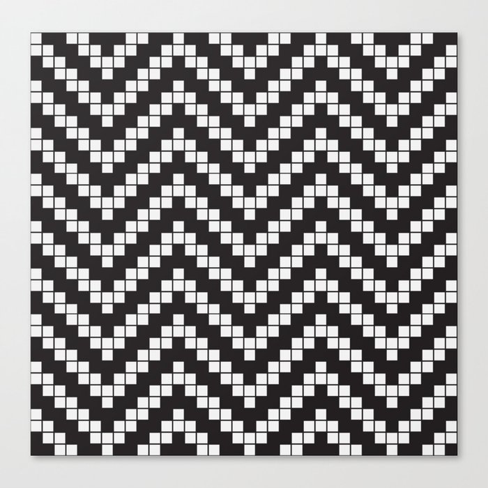 Herringbone Weave Seamless Pattern. Canvas Print