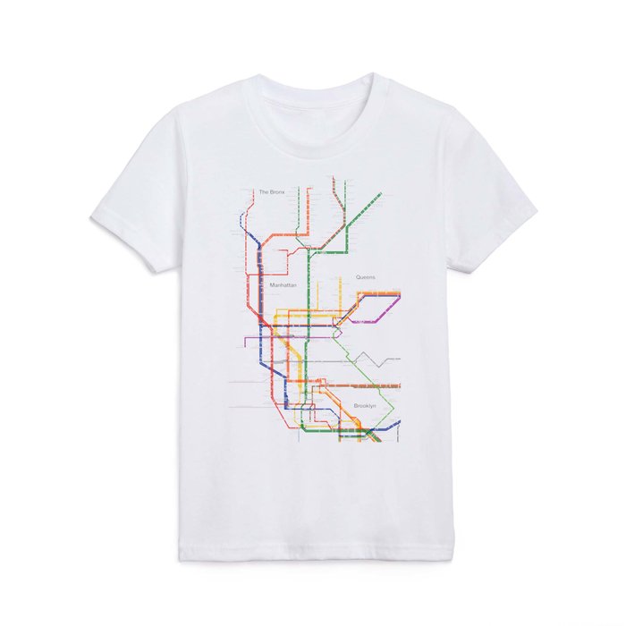 Nyc subway map t shirt hot sale