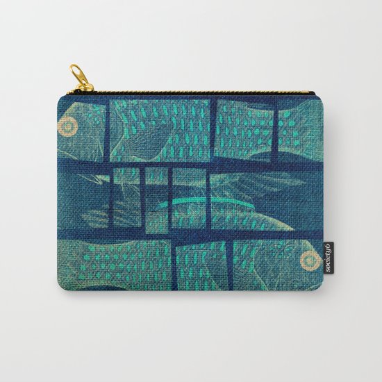 Fish Under Strong Radiation Carry-All Pouch