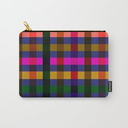 Picnic Plaid Blueberry Navy Rainbow Gingham Carry-All Pouch