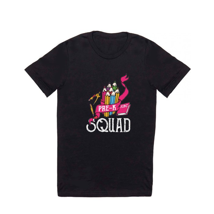 Pre-K Squad Student Back To School T Shirt