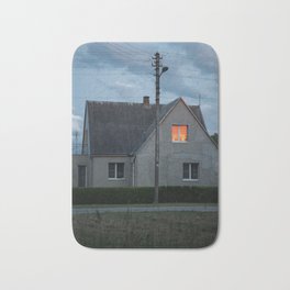 Midsummer Bath Mat | Village, Concrete, Riseandshine, Linaswashere, Clouds, Windows, Curated, Countryside, Summer, Photo 