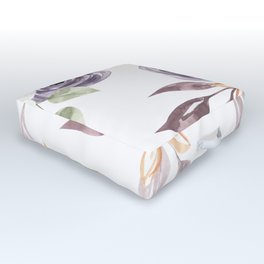 Watercolor Floral Pattern Outdoor Floor Cushion