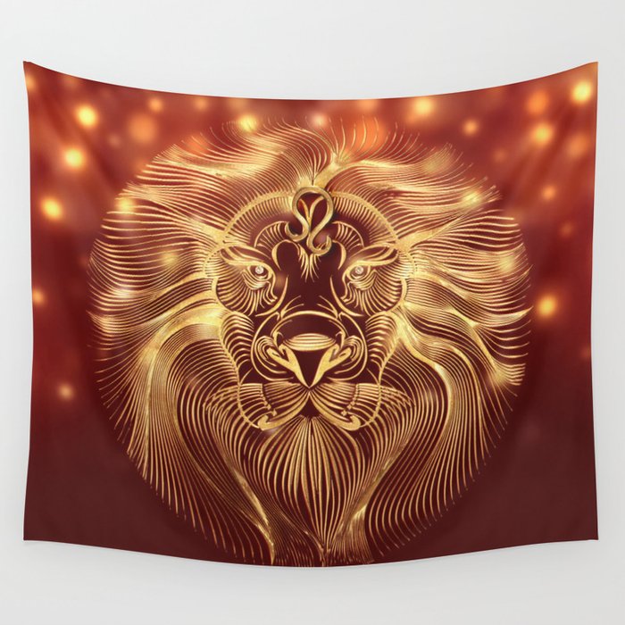 Astrology Horoscope Leo Zodiac Wall Tapestry