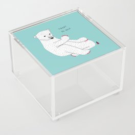 Classy Claws Polar Bear Acrylic Box