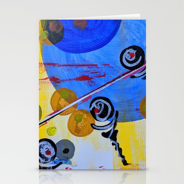 Abstract Blue Stationery Cards