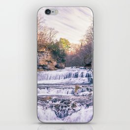 Late Autumn Waterfall | Long Exposure Photography iPhone Skin