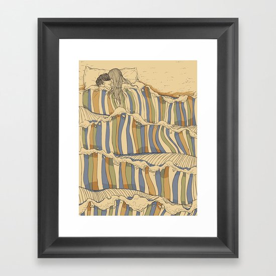 Ocean of love Framed Art Print