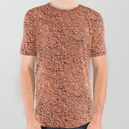 Red ochre sand and pebbles All Over Graphic Tee
