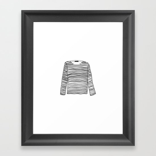 sailor tee Framed Art Print